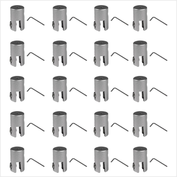 In-line sign panel connector (20/pack) with hex key
